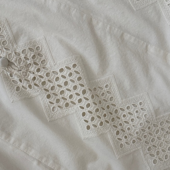 Free people White Eyelet Sundress M - Picture 5 of 9